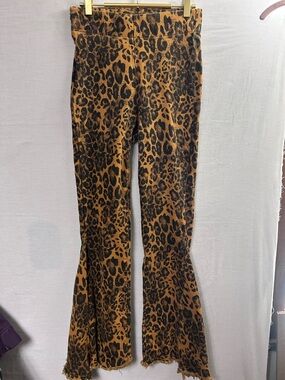 L&B Cheetah Print Bell Bottoms